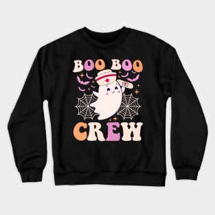 Groovy Boo Boo Crew Nurse Funny Ghost Women Halloween Nurse Crewneck Sweatshirt